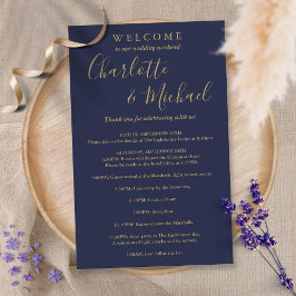 Programa de Fim de Semana de Casamento para Convid
