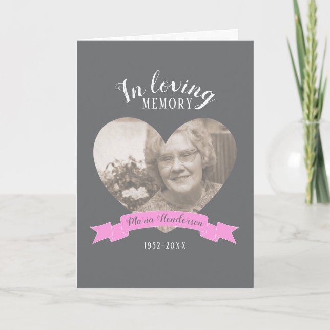 Programa de fita rosa fotográfica do serviço Memor (Frente)