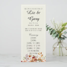 Programa de Folhagem Floral de Queda de Aquarela