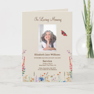 Programa de Foto por Ordem Obituária Funeral