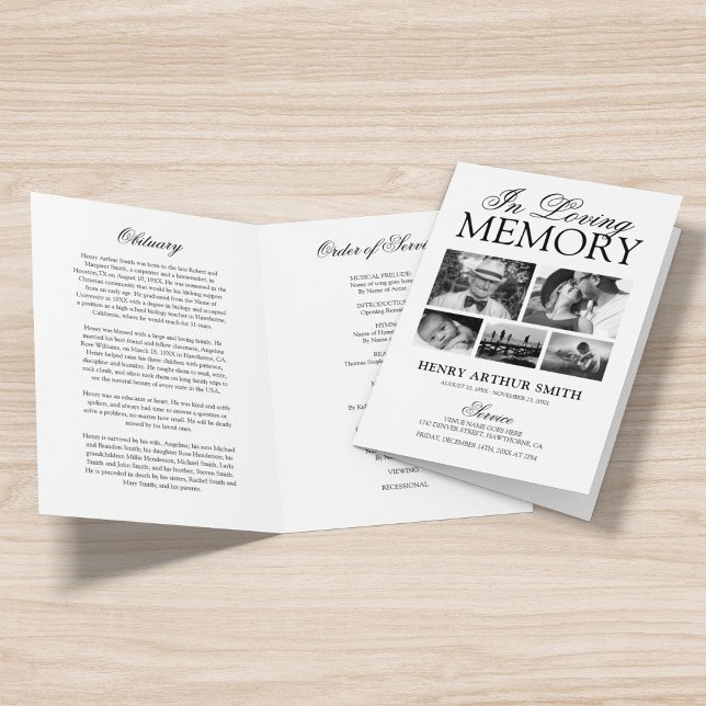 Programa de Fotografia da Ordem Obituária Funeral  (Criador carregado)