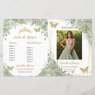 Programa de Fotografia Floral de Quinceanera Verde