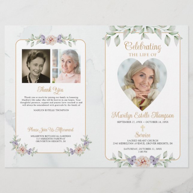 Programa de Fotos do Coração 4 Botânico Floral Fun (Frente)