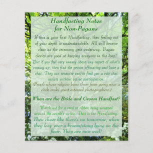 Programa de Handfasting do Hawthorn & do carvalho