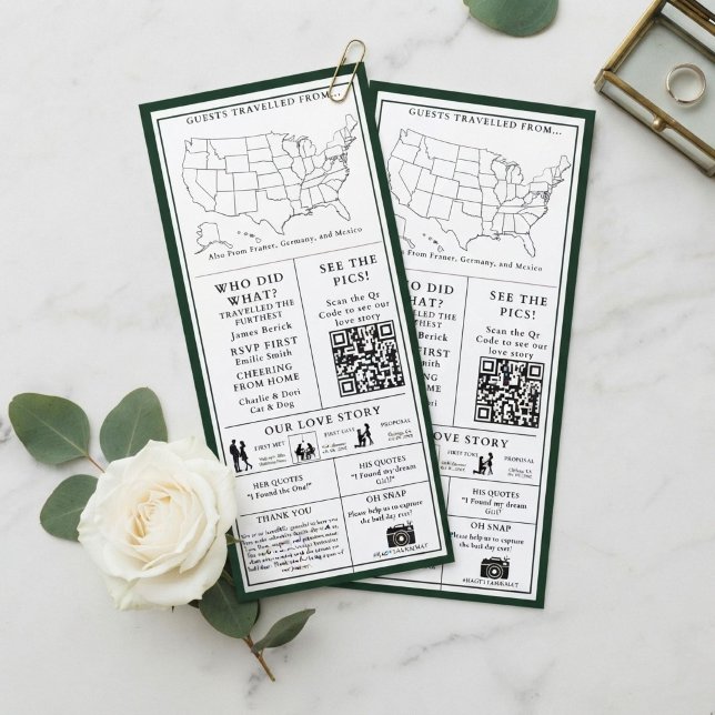 Programa de Infográfico de Casamento Branco e Pret (Criador carregado)