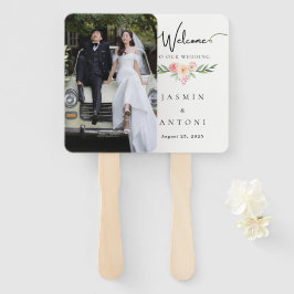 Programa de Leque de Casamento com Foto Personaliz