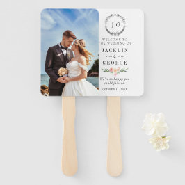 Programa de Leque de Casamento com Foto Personaliz