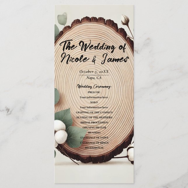 Programa de Madeira de Eucalipto de Algodão Rústic (Frente)