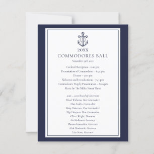 Programa de Menu Azul Naval Yacht Club