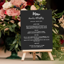 Programa de menus - orçamento branco preto