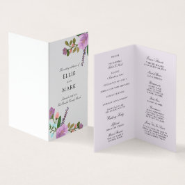Programa de Mini Casamento Floral de Golightly