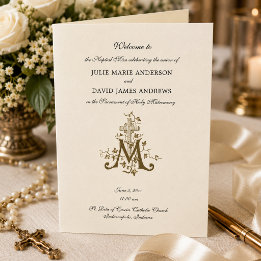 Programa de Missa de Casamento Católico Religioso