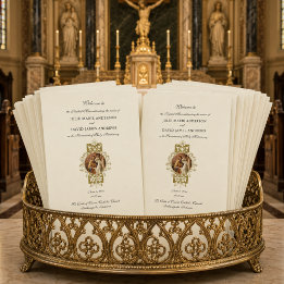 Programa de Missa Latina de Casamento Católico Ele
