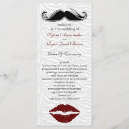 programa de núpcias de stripes de zebra para beijo