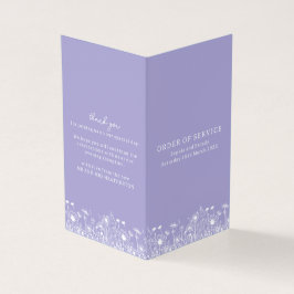 Programa de Ordem de Serviço da Lavanda Flor Silve