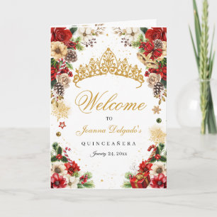 Programa de Quinceanera para o inverno do Natal