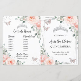 Programa de Quinceañera Rosa Flores Borboletas