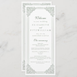 Programa de Script Elegante de Quadro de Vintagem 