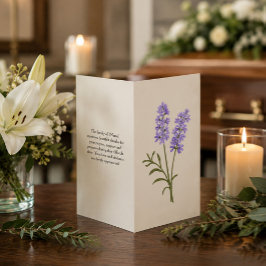 Programa de Serviço Funeral Lavanda Elegante 