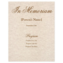 Programa de Serviço Memorial com Texto Personaliza