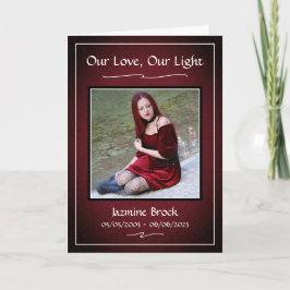 Programa de Serviços de Obituário Funeral Vermelho