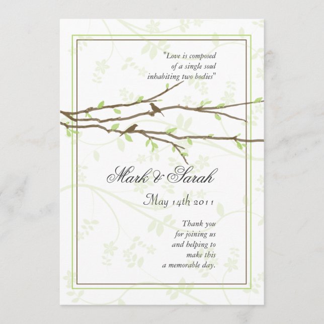 Programa de Sucursais com Pássaros (Frente)