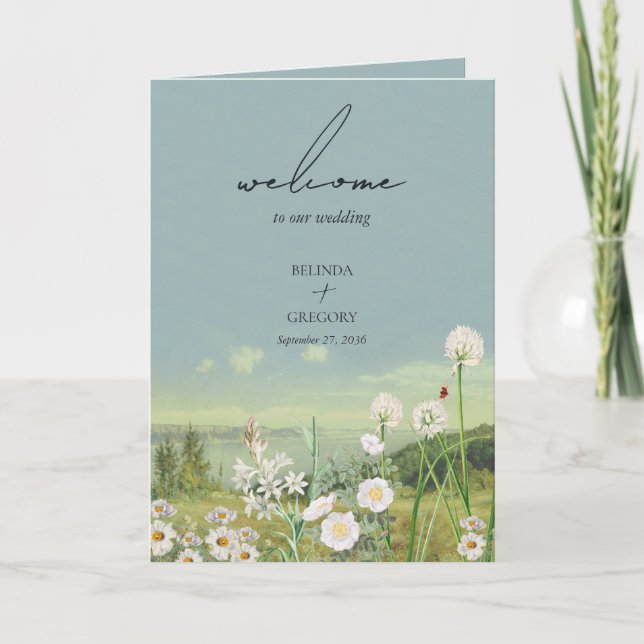 Programa Decreto de Serviço de Casamento de Montanha de Flo (Frente)