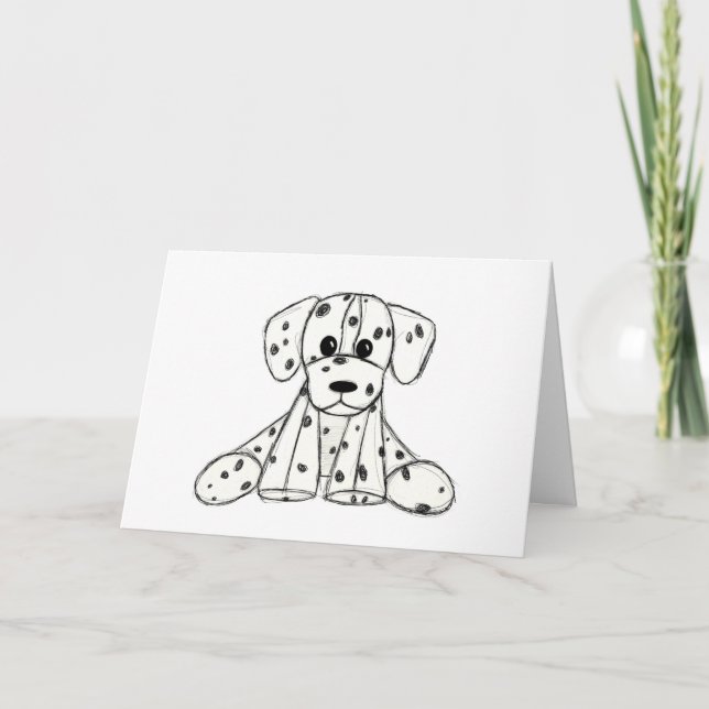 Programa Desenho simples de um cão dalmata de pelúcia em pr (Frente)