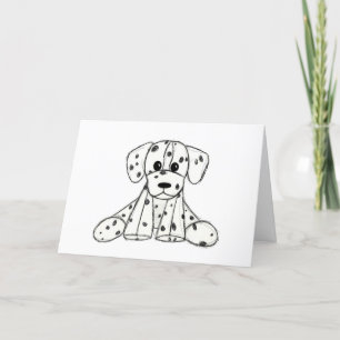 Programa Desenho simples de um cão dalmata de pelúcia em pr