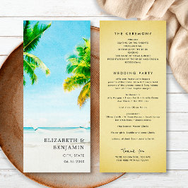 Programa Destino de Casamento Retro Tropical Praia Palmeira