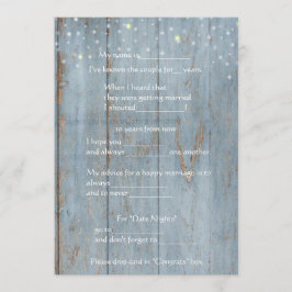 Programa Dicas engraçadas de casamento, madeira rústica, pe