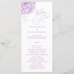 Programa do casamento de Boho do buquê do
