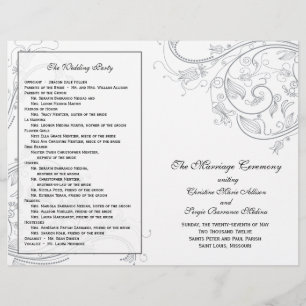 Programa do casamento de Custom_Pewter