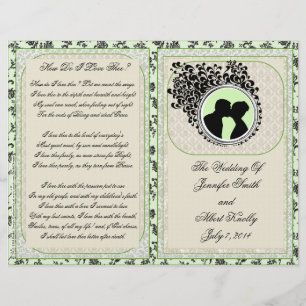 Programa do casamento (design Bifold)