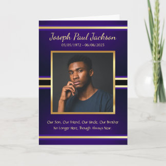 Programa Dobrado do Serviço Funeral Dourado Roxo