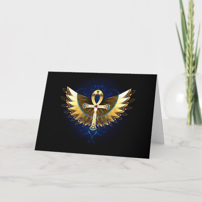 Programa Dourada Ankh com Asas (Frente)