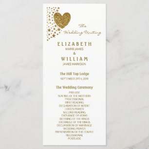 Programa Dourado de Casamento de Coração e Estrela