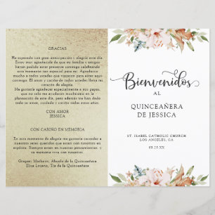 Programa Dourado de Quinceañera para Champanhe Ele