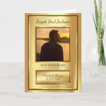 Programa Dourado Obituário Funeral Dobrado