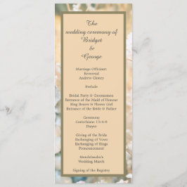 Programa e menu de casamento do Pastel Wildflower