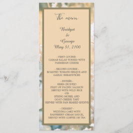 Programa e menu de casamento do Pastel Wildflower