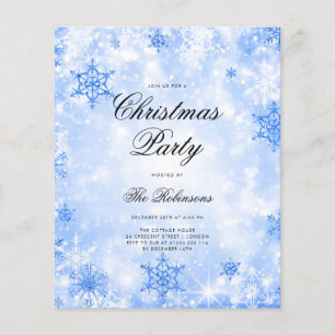 Programa e Menu de Convite para Feriado de inverno