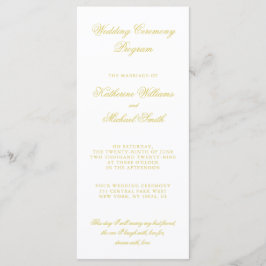 Programa Elegant Script Island Citrus Wedding Programs