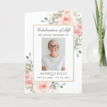 Elegante Blush Pink Roses Foto Floral Funeral