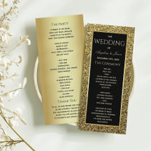 Elegante Cerimônia de Casamento com Brilho Preto e