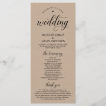 Elegante Clássica Marrom Rustic Kraft Cerimônia de