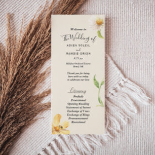 Programa Elegante Daisy Wedding Flat