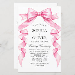 Programa Elegante de Casamento de Arcos Gentil Ros