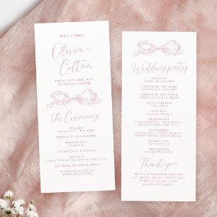 Programa Elegante de Casamento de Arcos Retirados