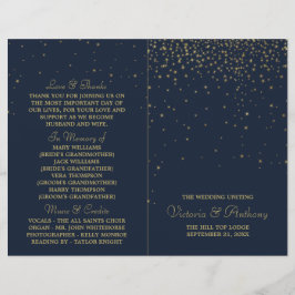 Programa Elegante de Casamento de Estrelas Marinho